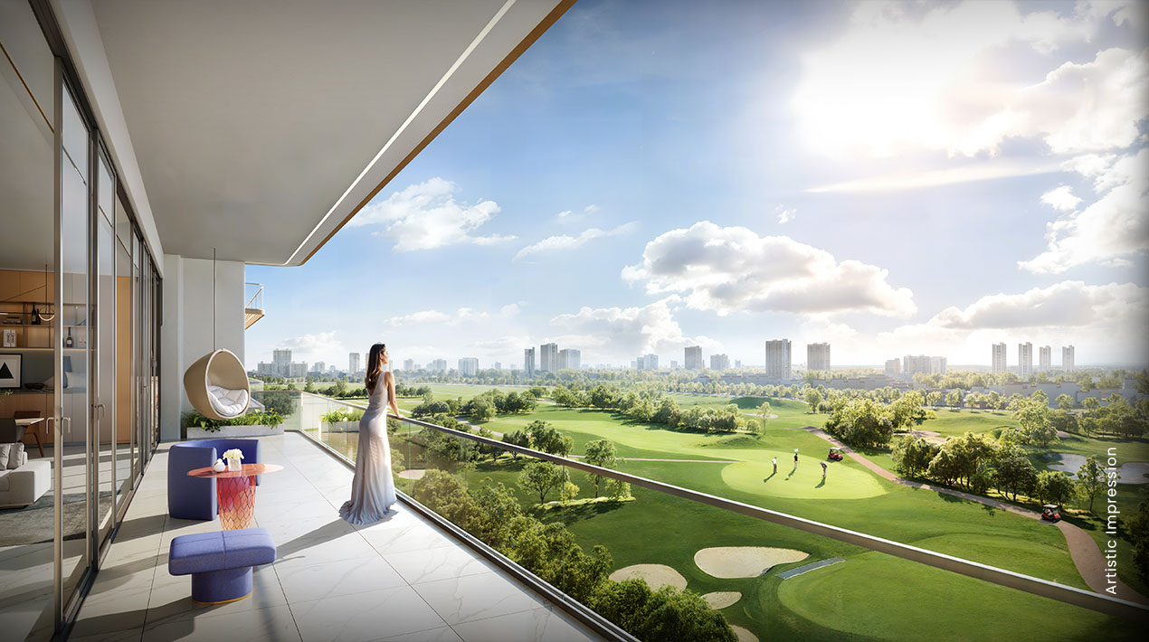 Elevated apartment interior peaceful high-rise living