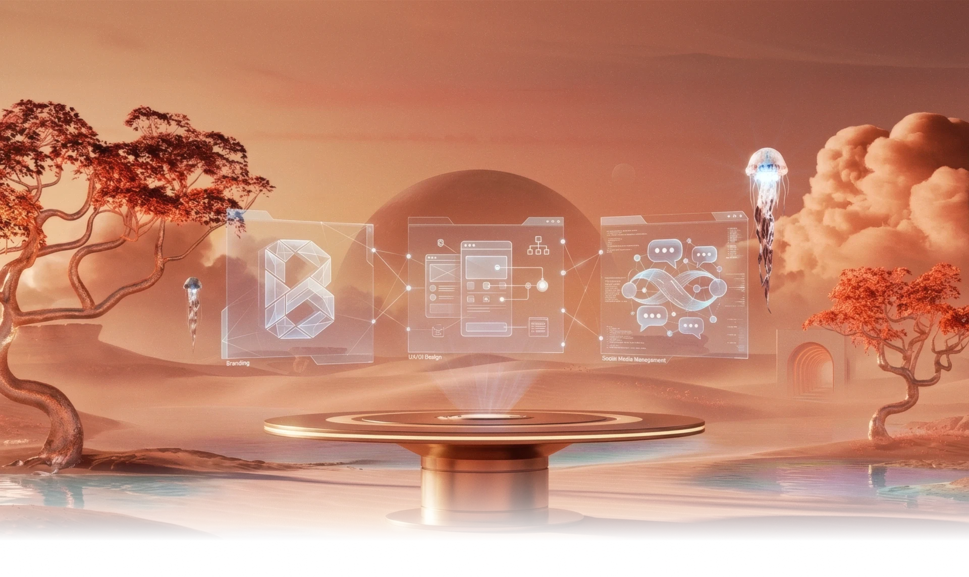 Servicios de UX UI, branding y social media con enfoque en diseño de experiencias digitales