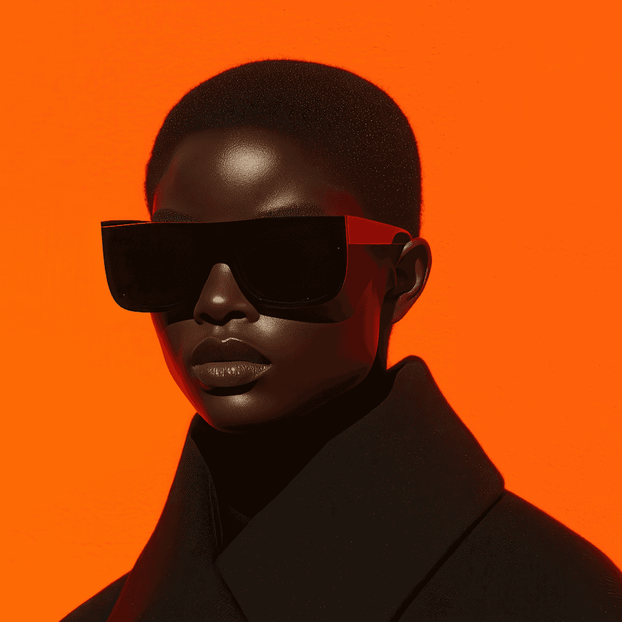 Asian woman in white turtleneck sweater with eyes closed