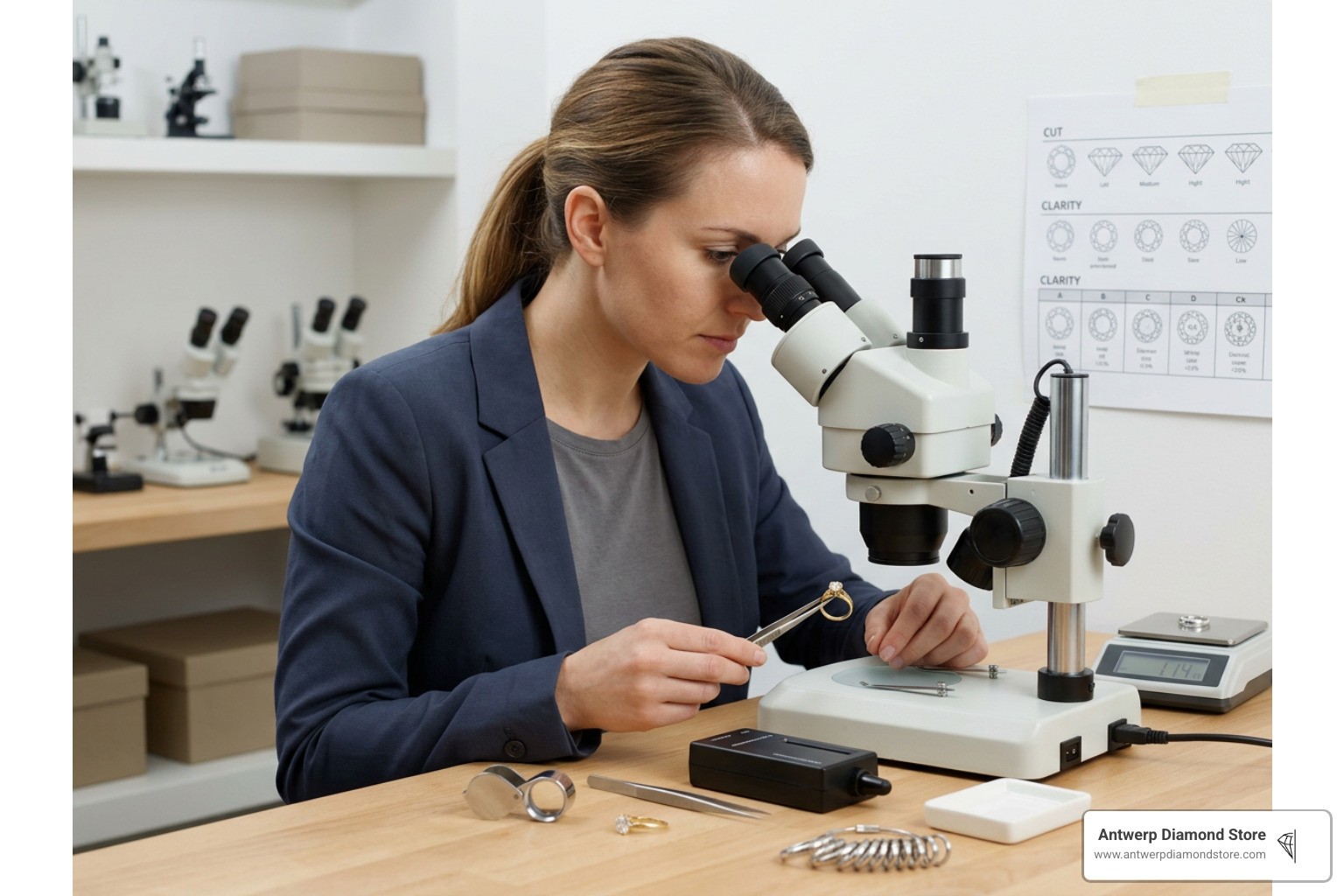 Pre-owned gold diamond ring evaluation process