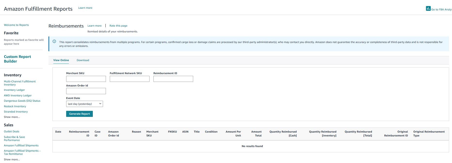 Step-by-step process for FBA reimbursement claim