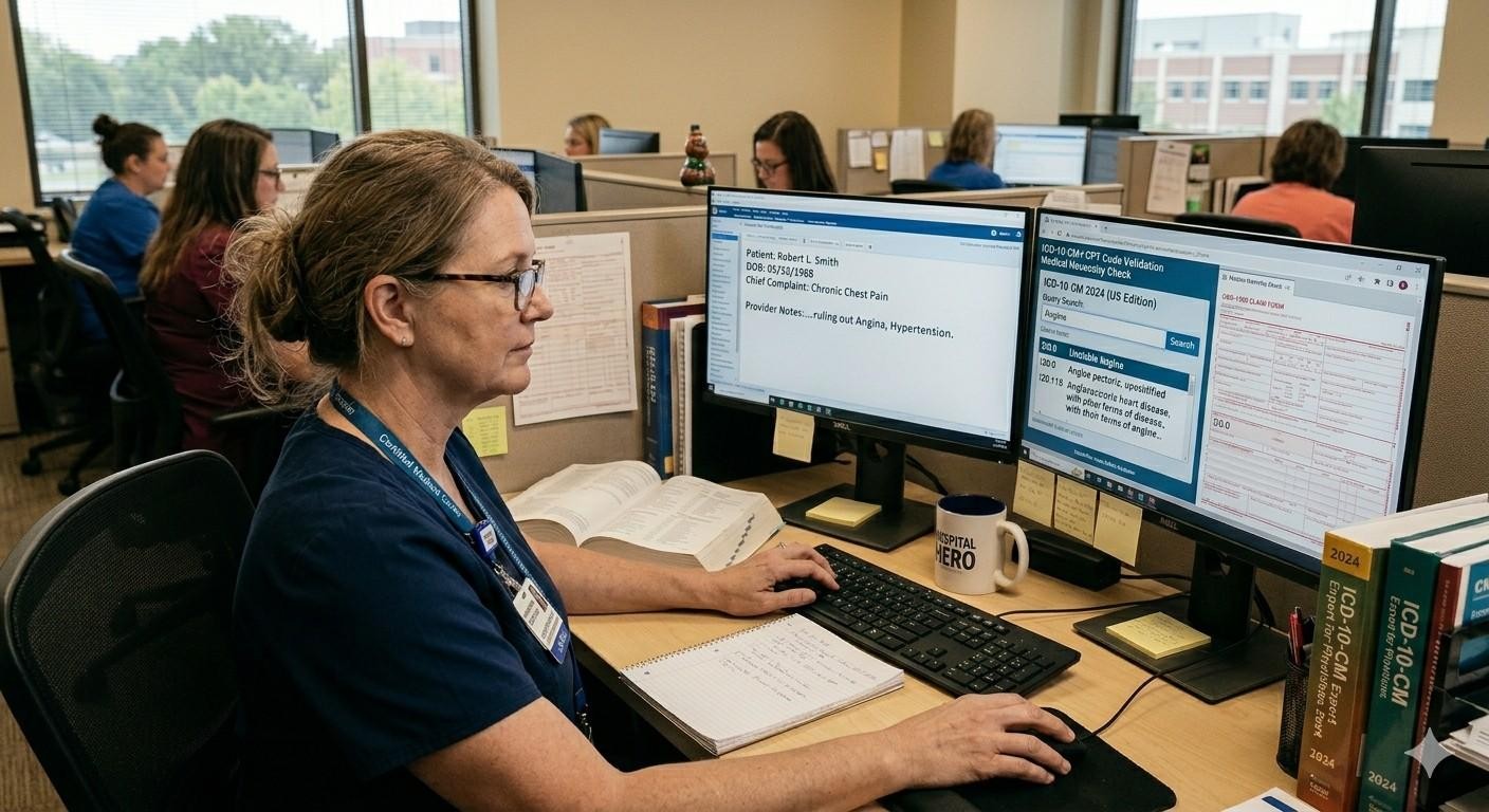 Medical Coder using ICD codes for Medical Billing
