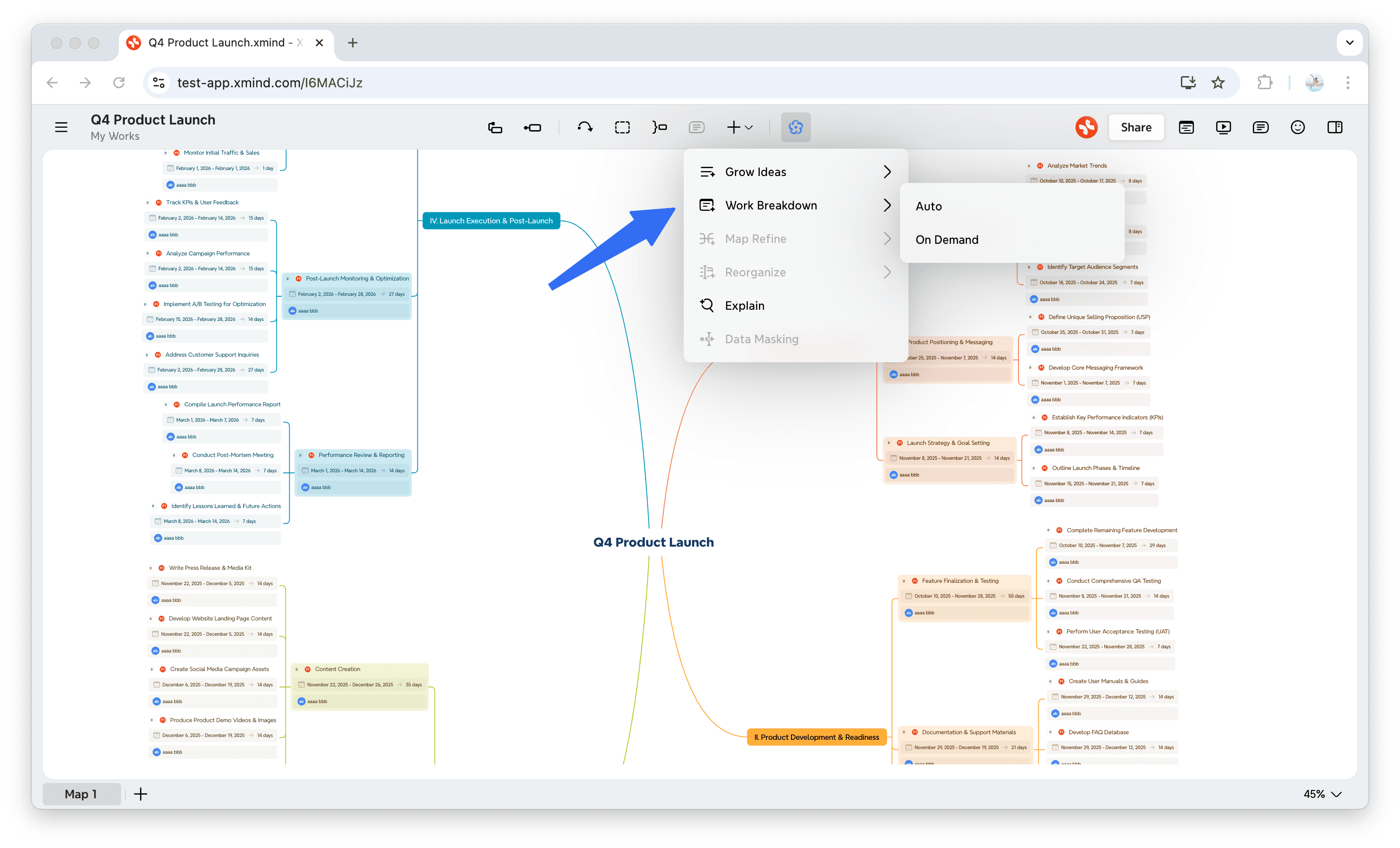 AI project management workflow diagram