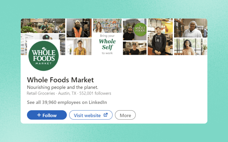 Wholefood LinkedIn Banner