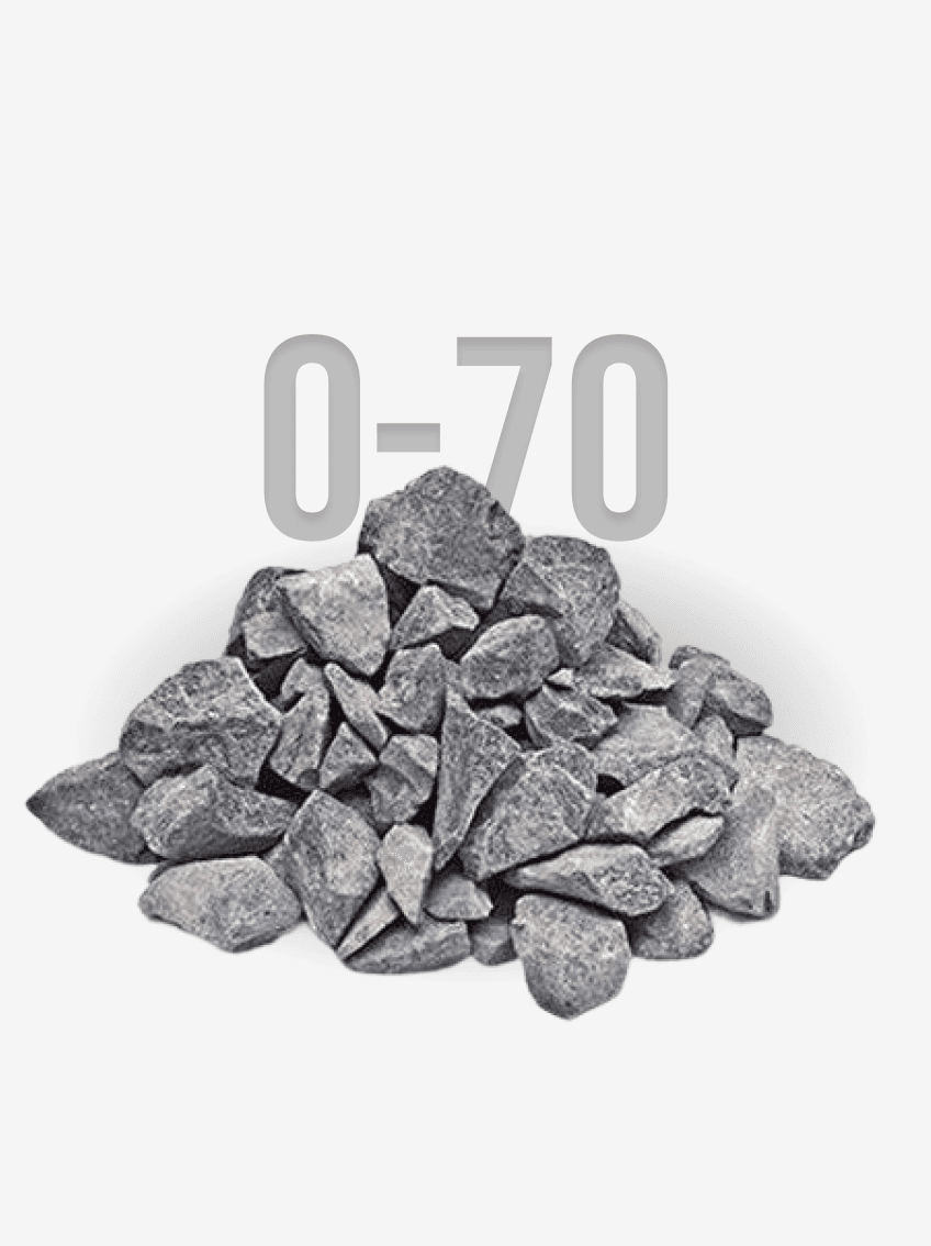 Гранітний щебінь фракції 0-70 мм