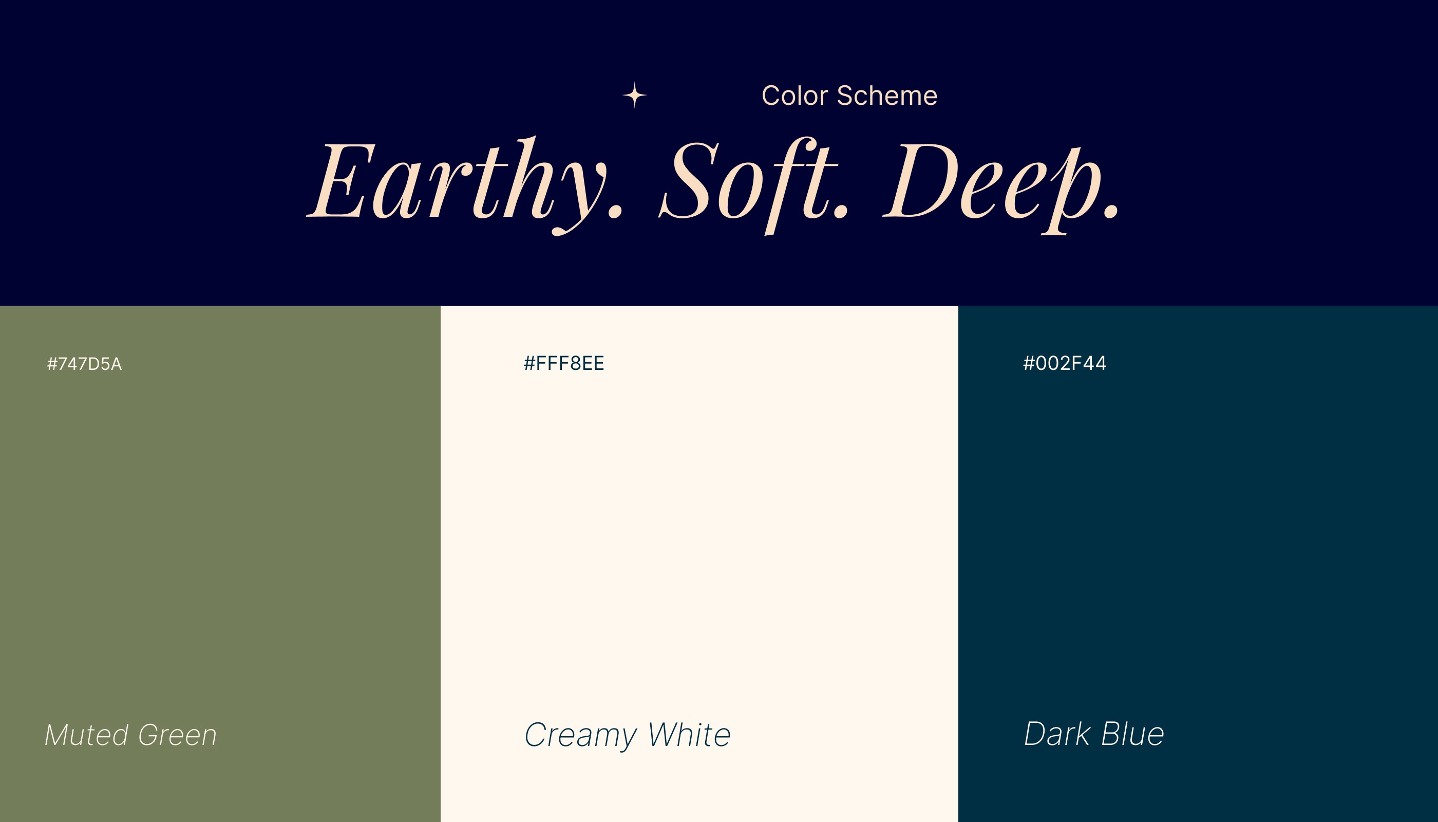 Color pallete taken for the design 