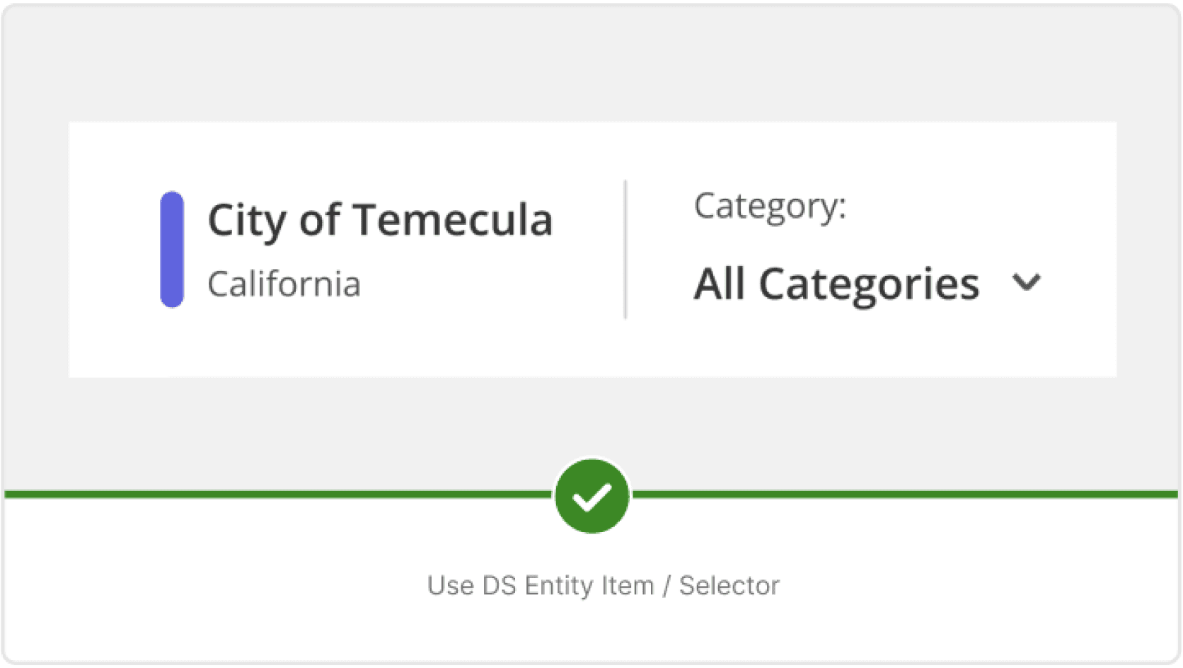The same component with new UI that does pass WCAG standards