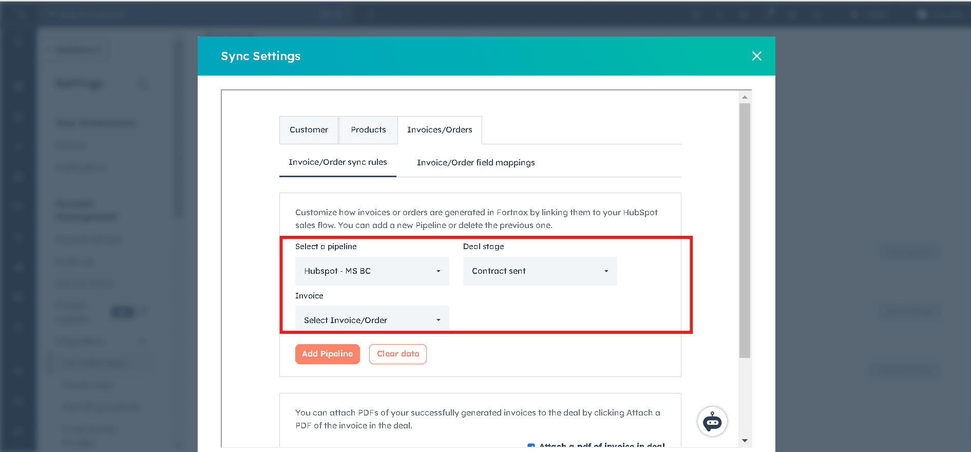 Setting Up Invoice/Order Sync Rules