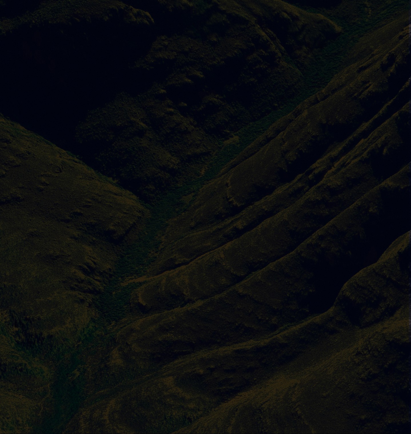 Satelite view of a mountain range