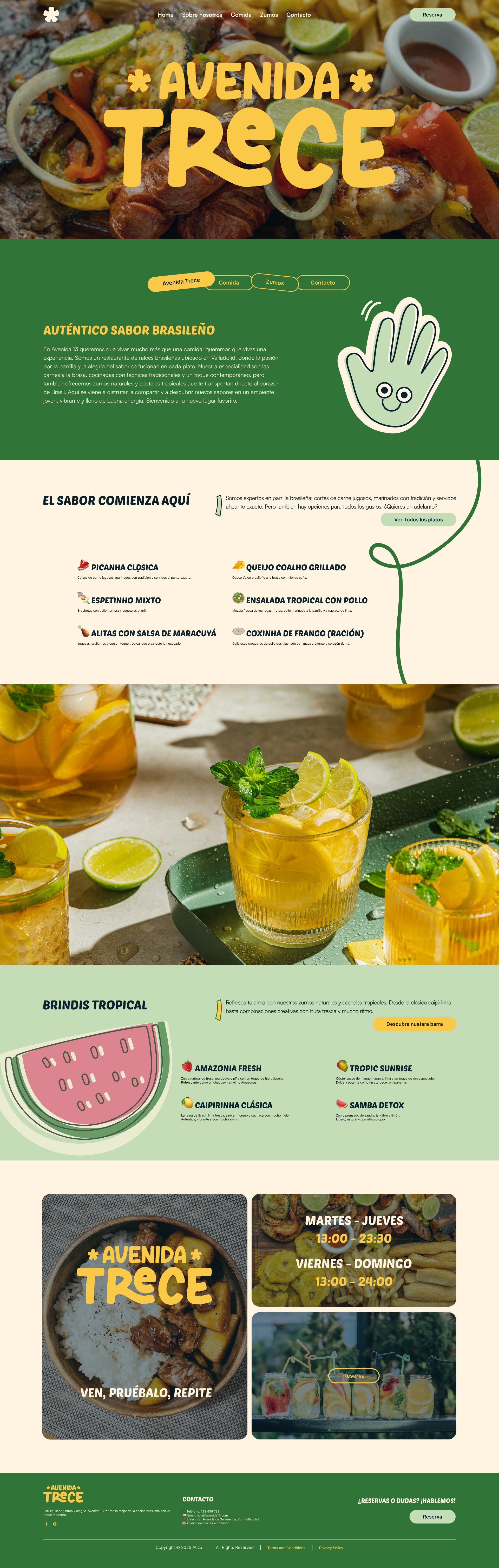 Avenida 13 - Web deisgn - Home page