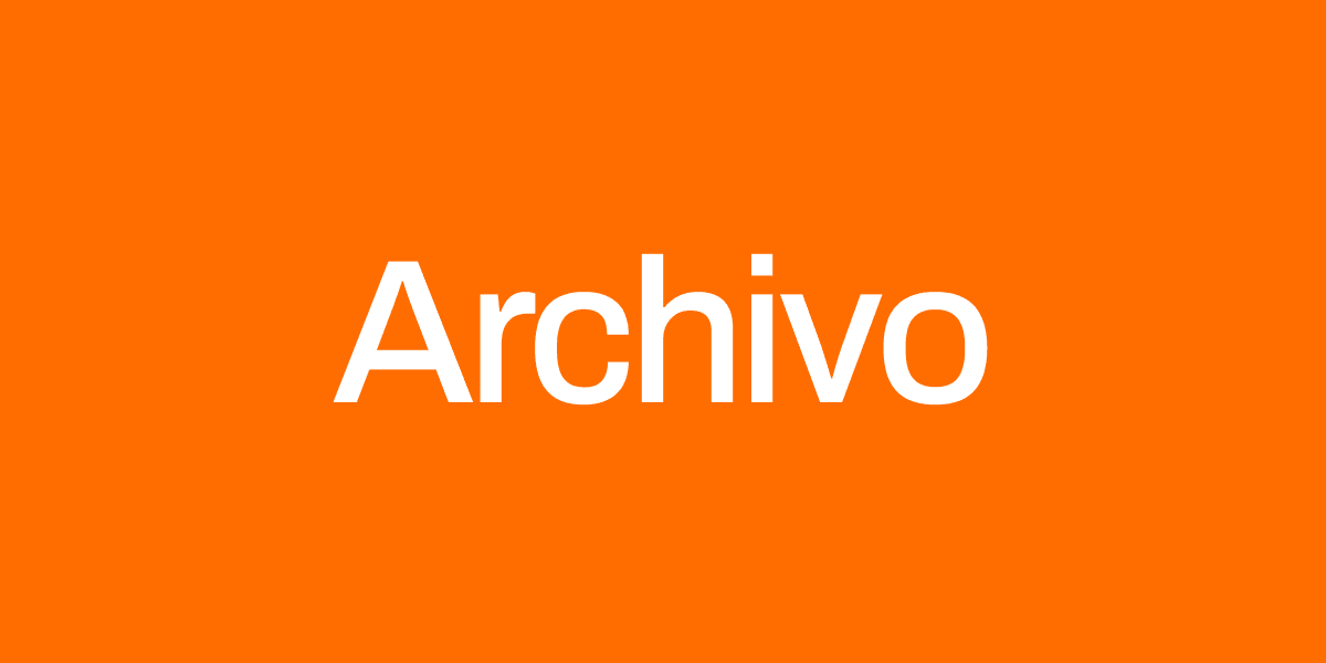 Archivo font