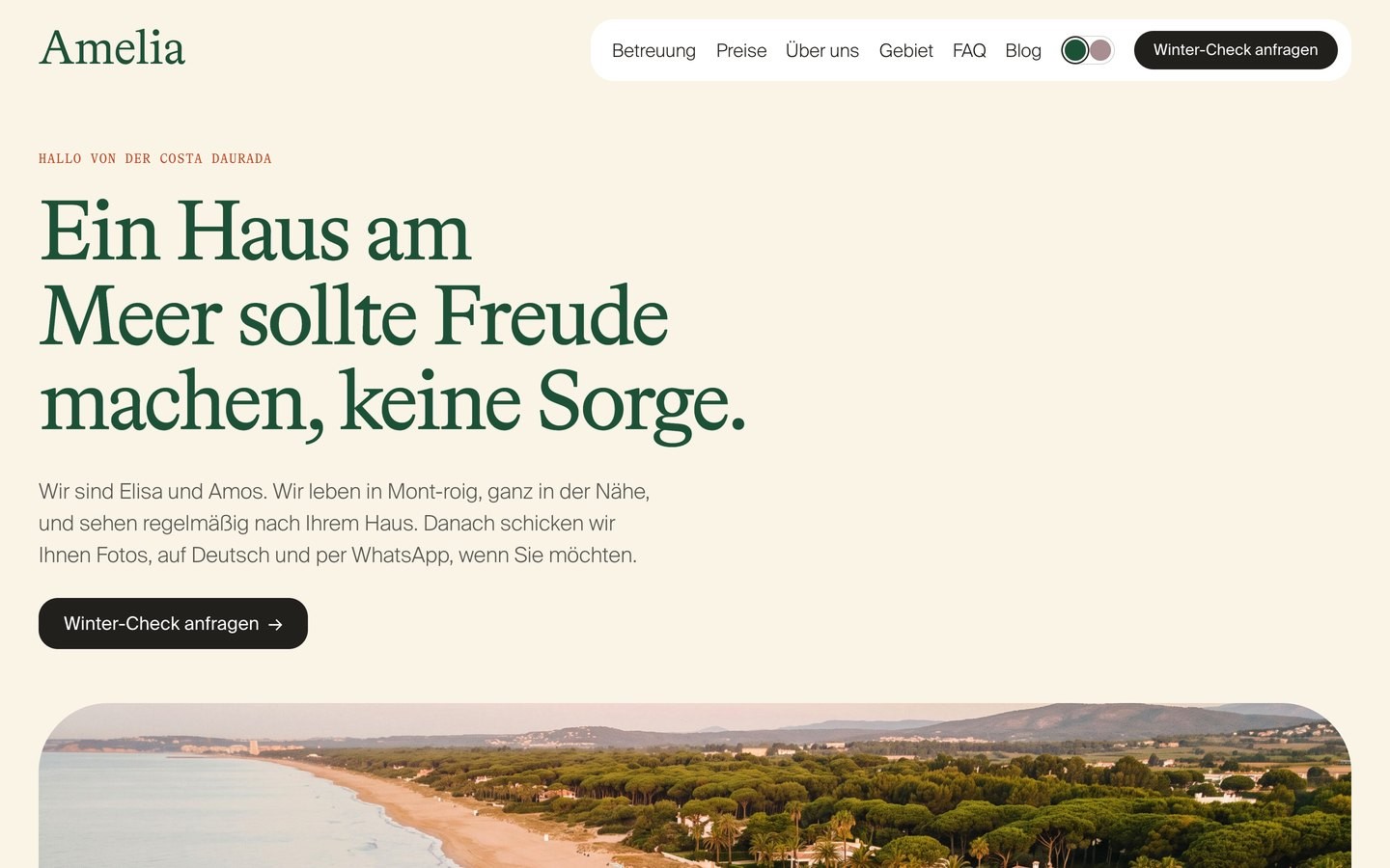 A page of the Soleine store, built with Hora