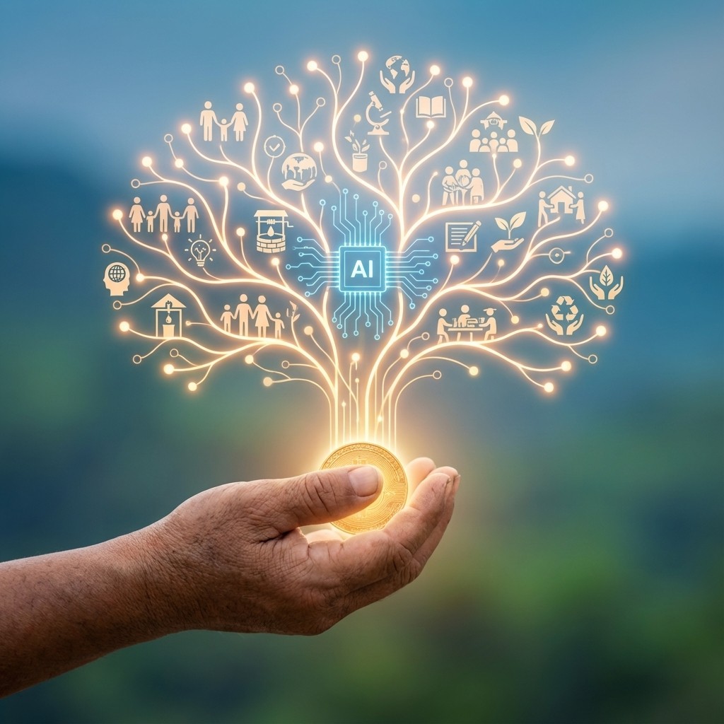 People crossing street with steam in urban setting