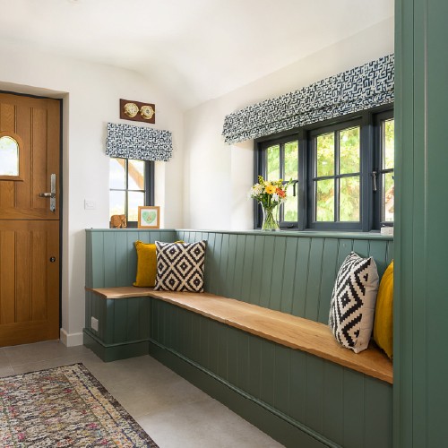 Interior shot of entrance hall and seating area