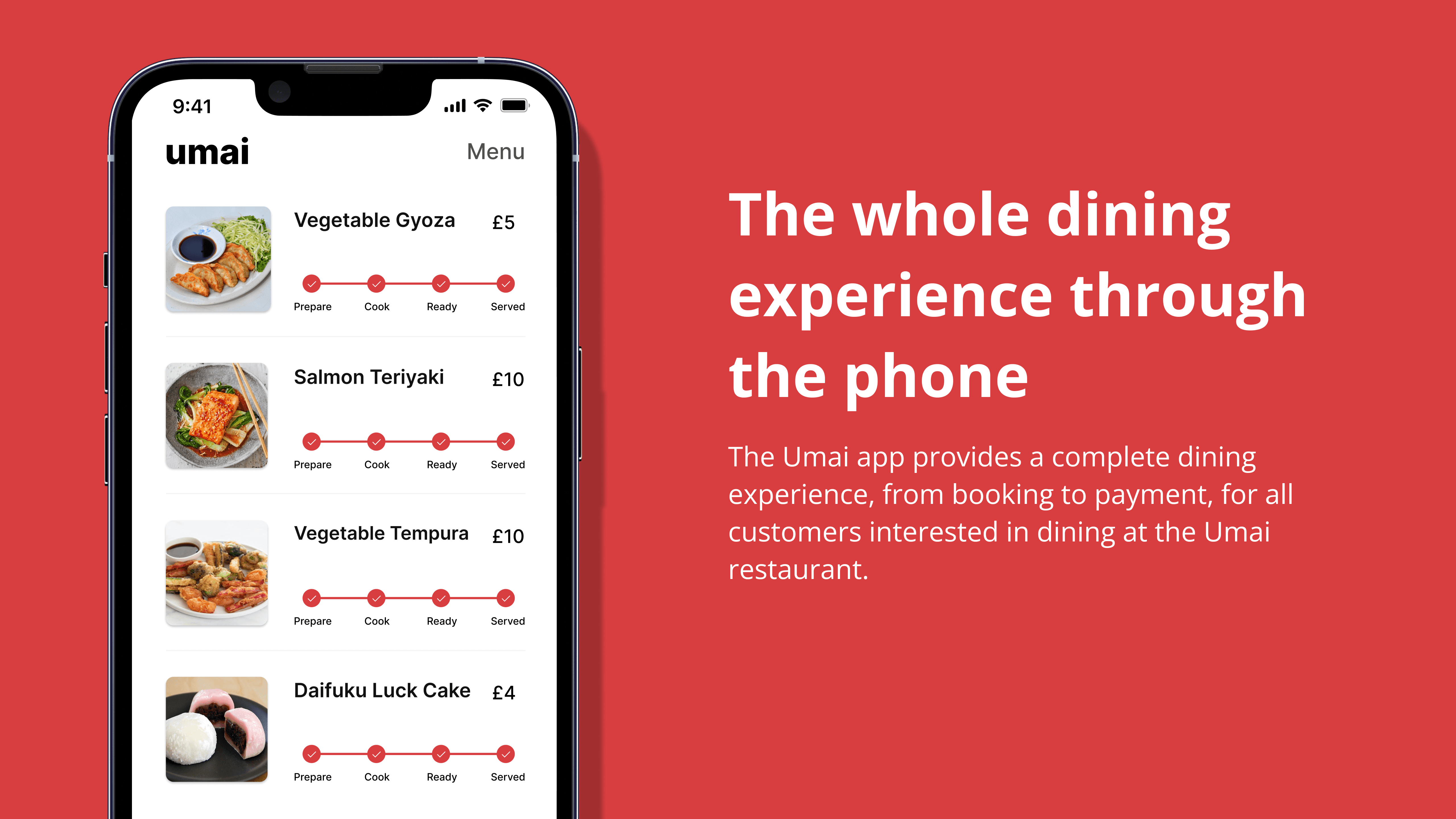 Whole Dinning experience thorugh phone Explanation