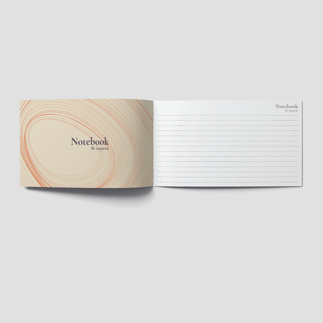 stapled notebook