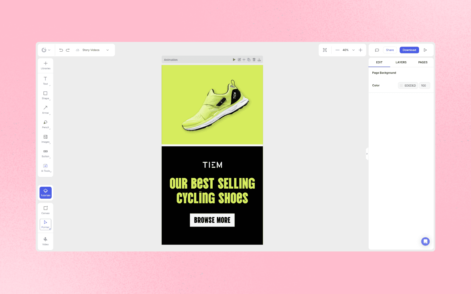 how to edit instagram story post with glorify