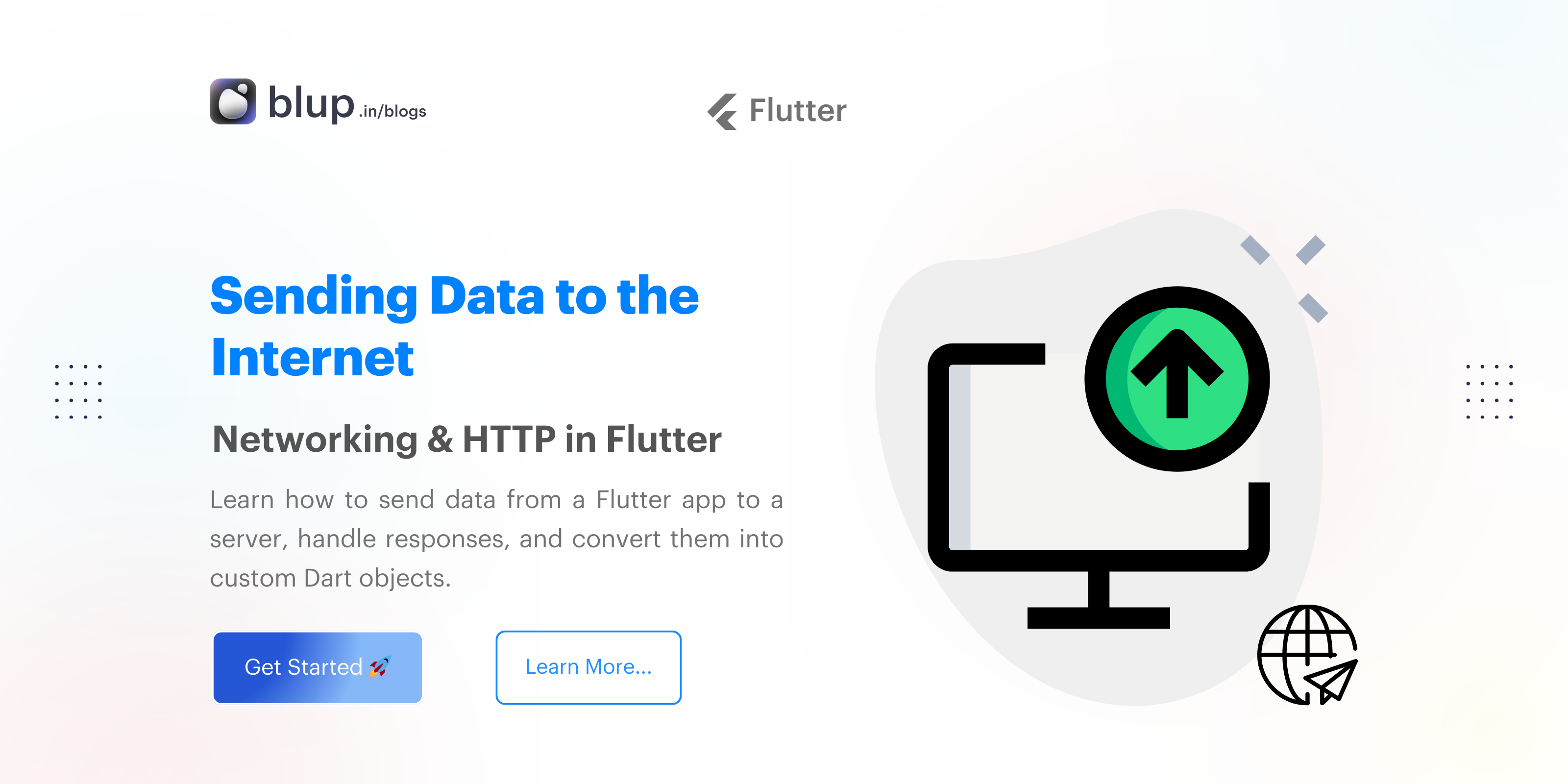 Learn how to send data from a Flutter app to a server, handle responses, and convert them into custom Dart objects. Follow a complete example for seamless data transfer in your app.