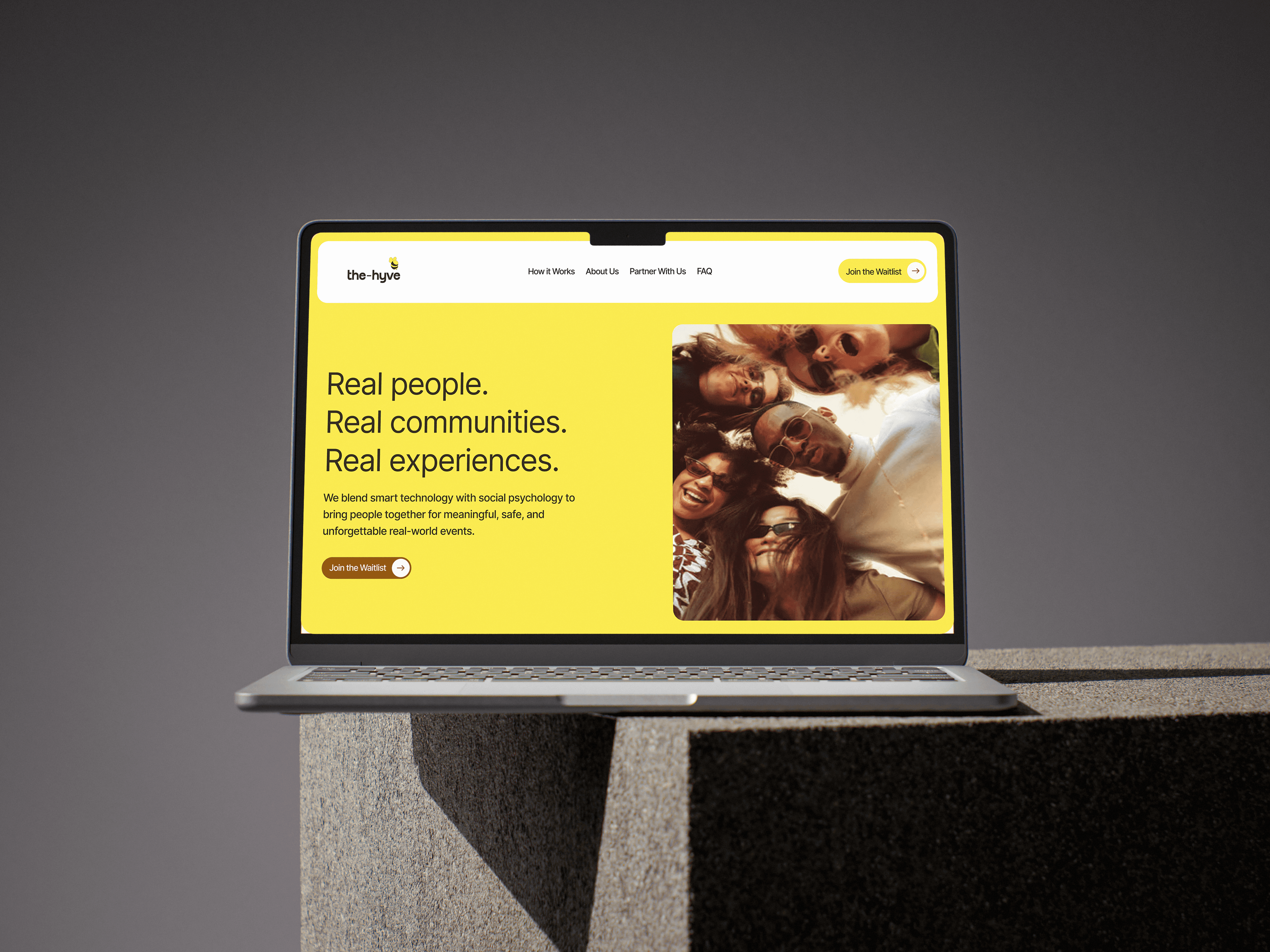 Responsive socils event website built using framer with clean user interface and event discovery faetures