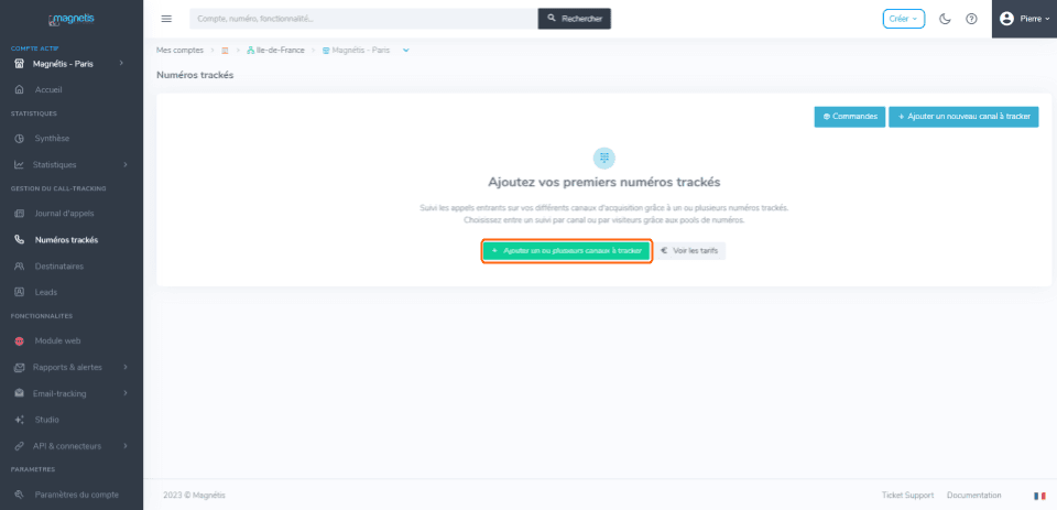 Interface de commande Magnétis