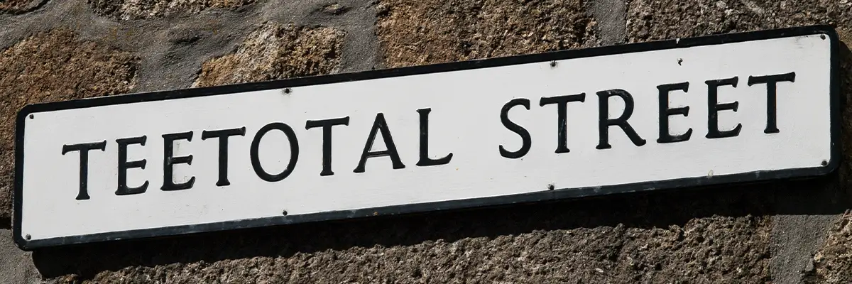 Street sign saying 'Teetotal Street'