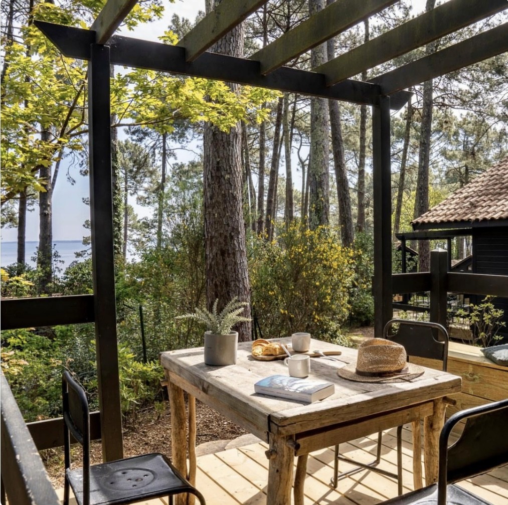Wedding flowers resting on chair