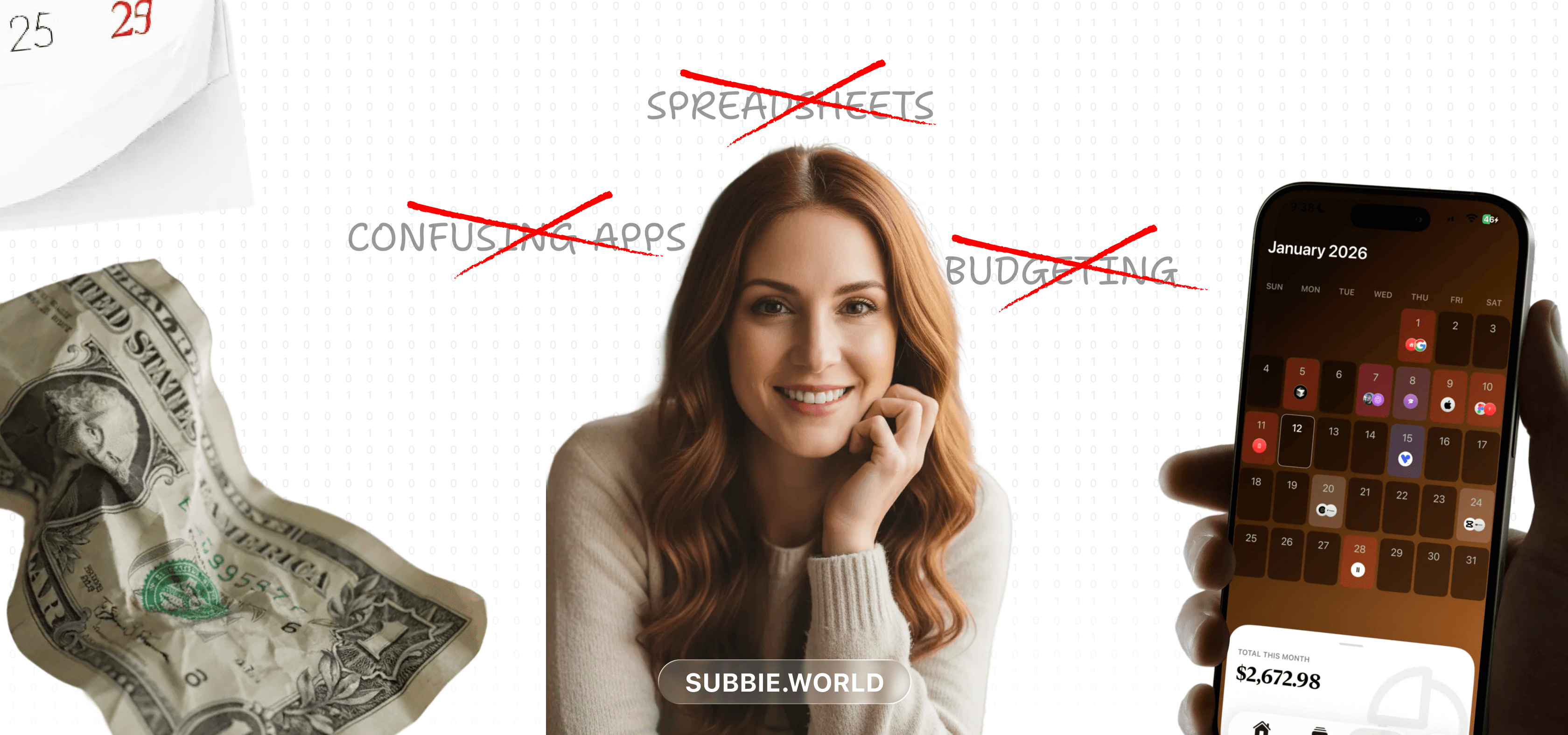 Subbie World - What is a money calendar for ADHD