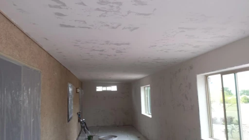Freshly installed drywall in a Tucson home interior