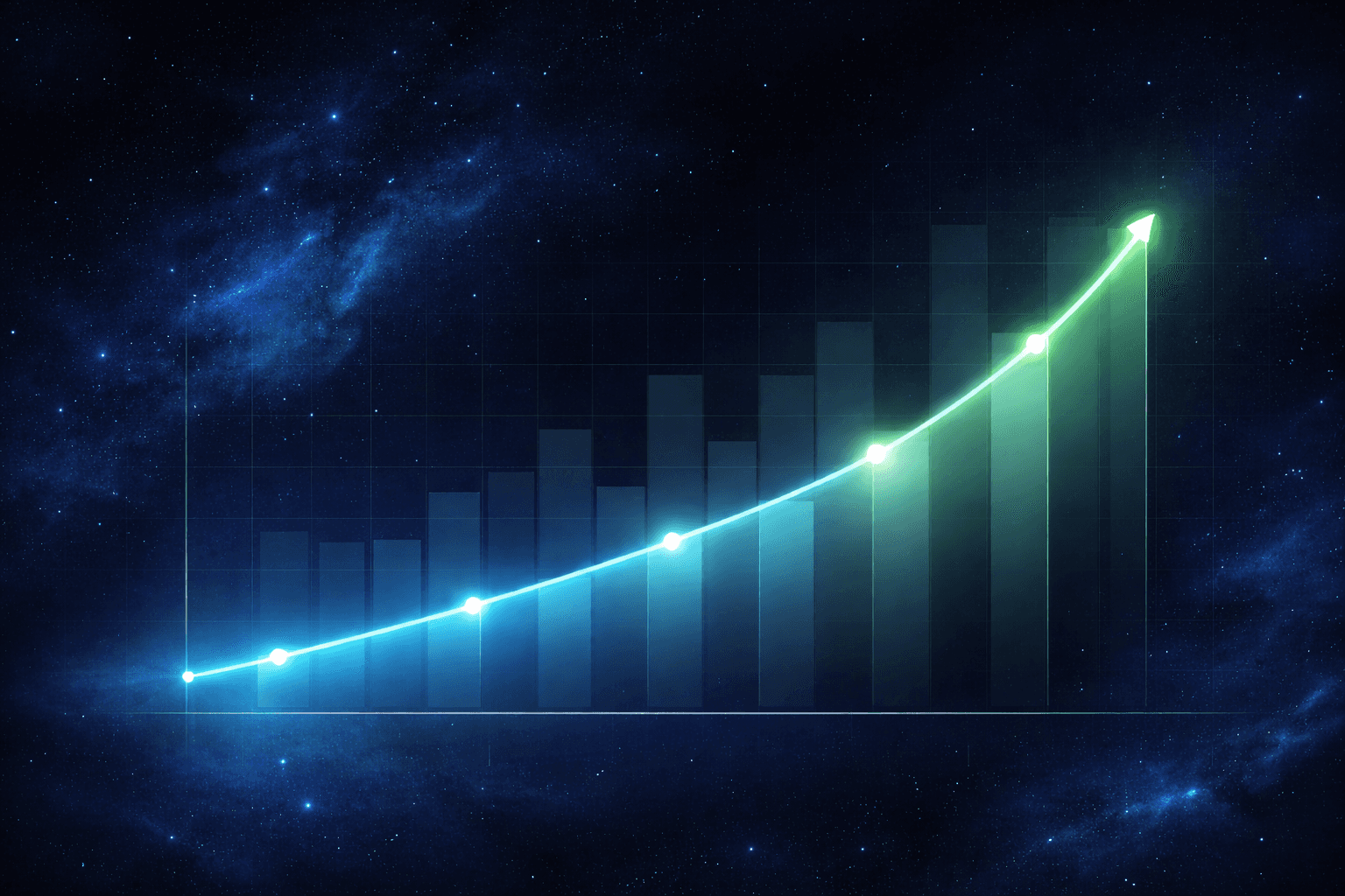Female scientist in gloves using a microscope beside test tubes, with overlay text about merging biotech, AI, and human-centric research.