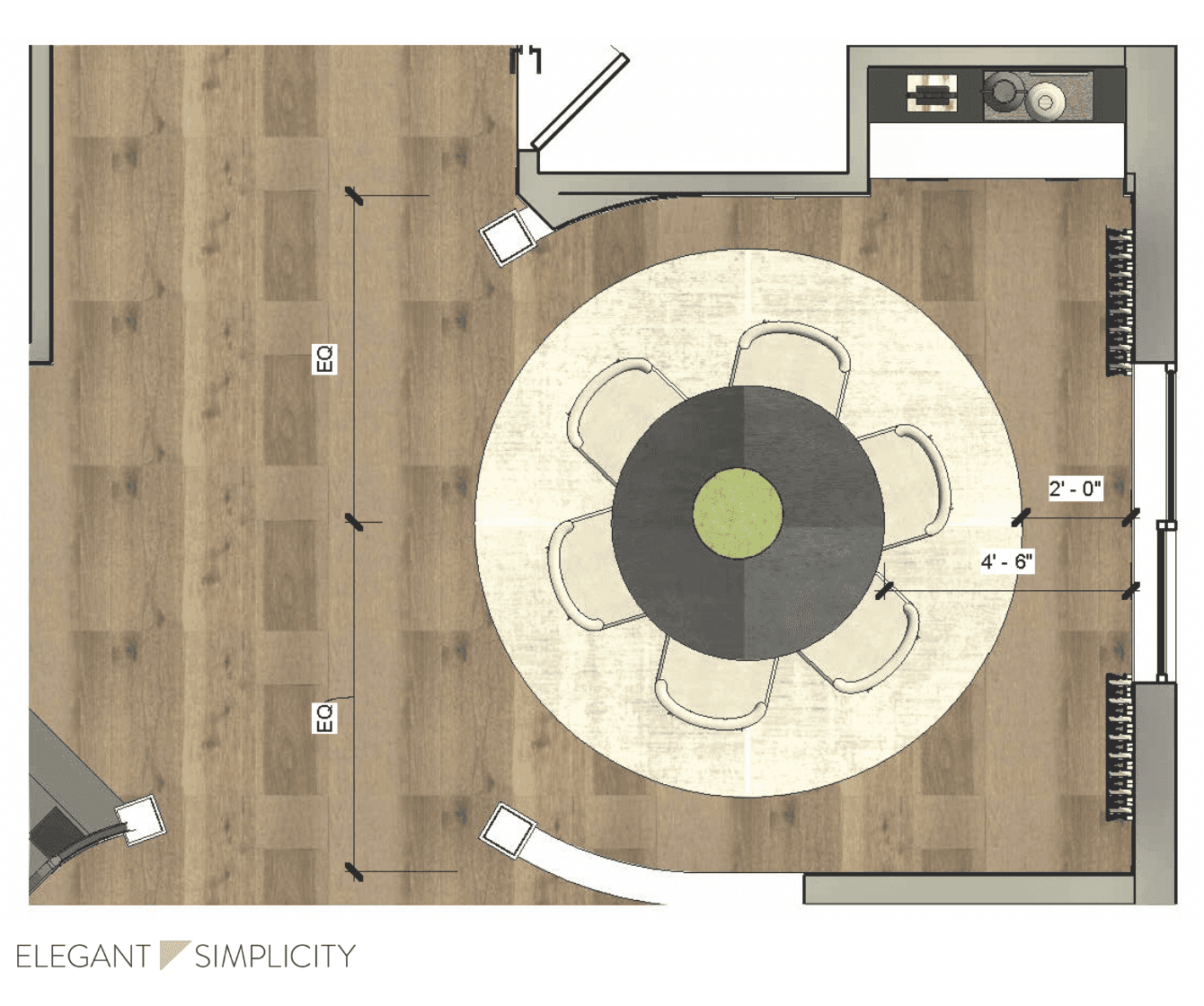 We’re so excited to share details from The Norkirk House: Dining Room –– one of our favorite interior design + professional organizing projects in Kirkland, WA.