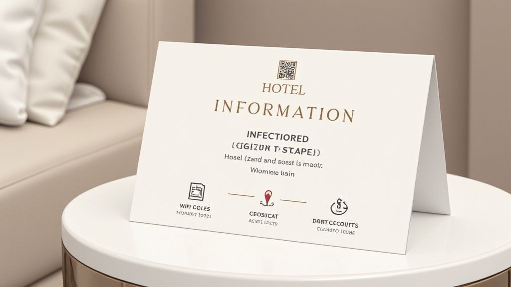 In-Room Welcome Package Information Card