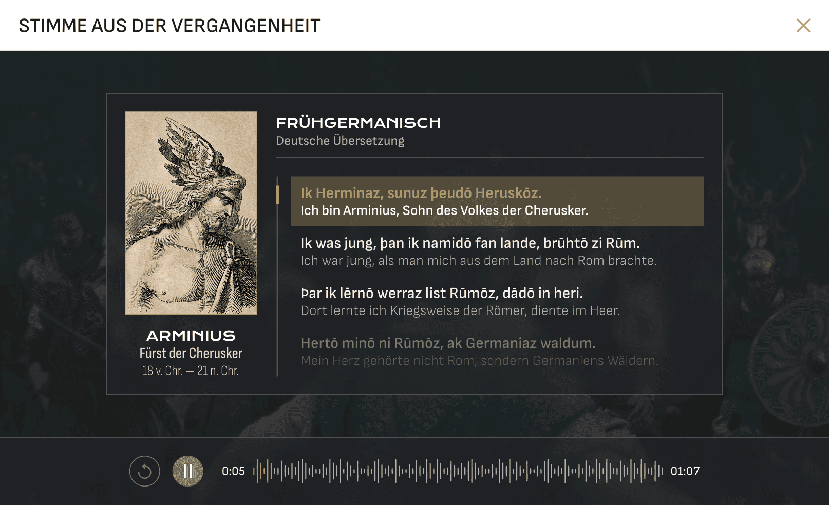 Voice from the Past - pop up