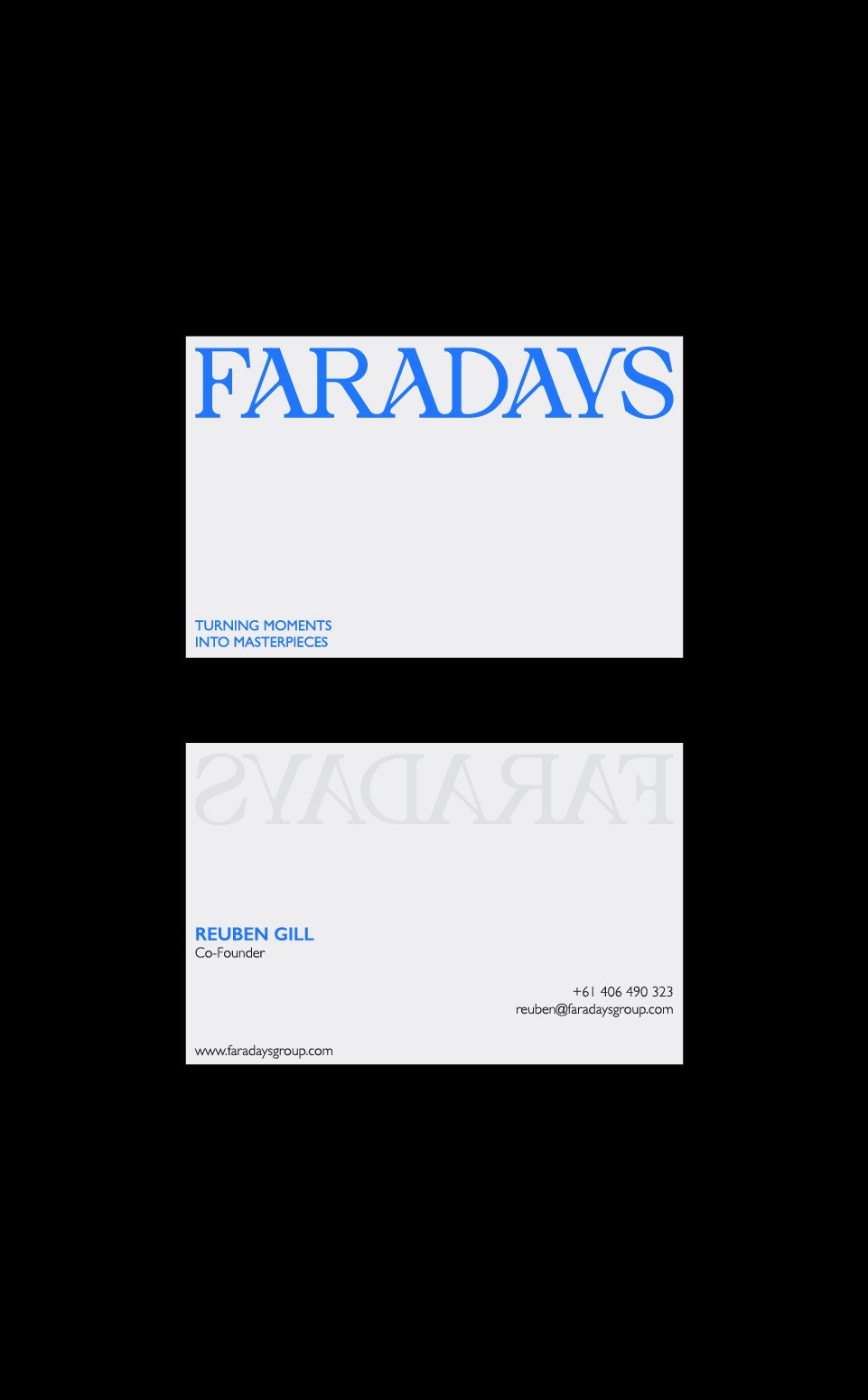 Faradays - Visual Identity System - Business Cards