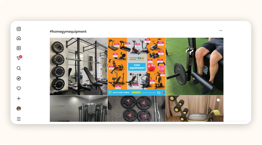 Résultats hashtag Instagram homegymequipment