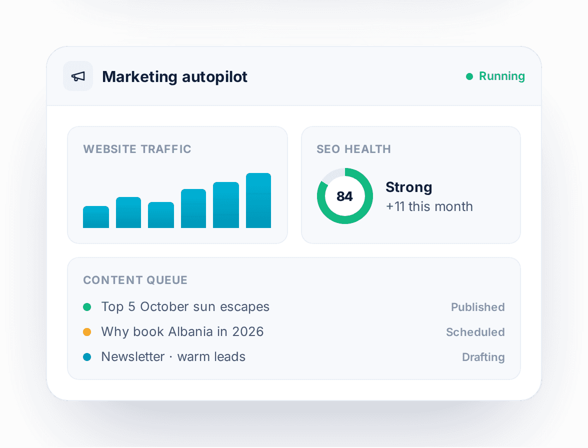 Marketing automation campaign mockup