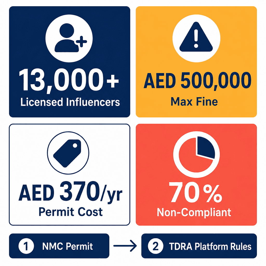 Infographic: Social Media Creator Regulations UAE - What You Must Know in 2026