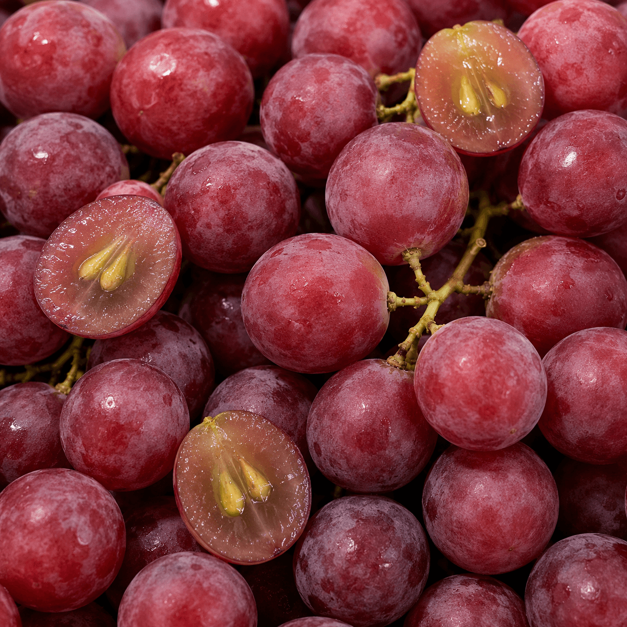 red grape fruits