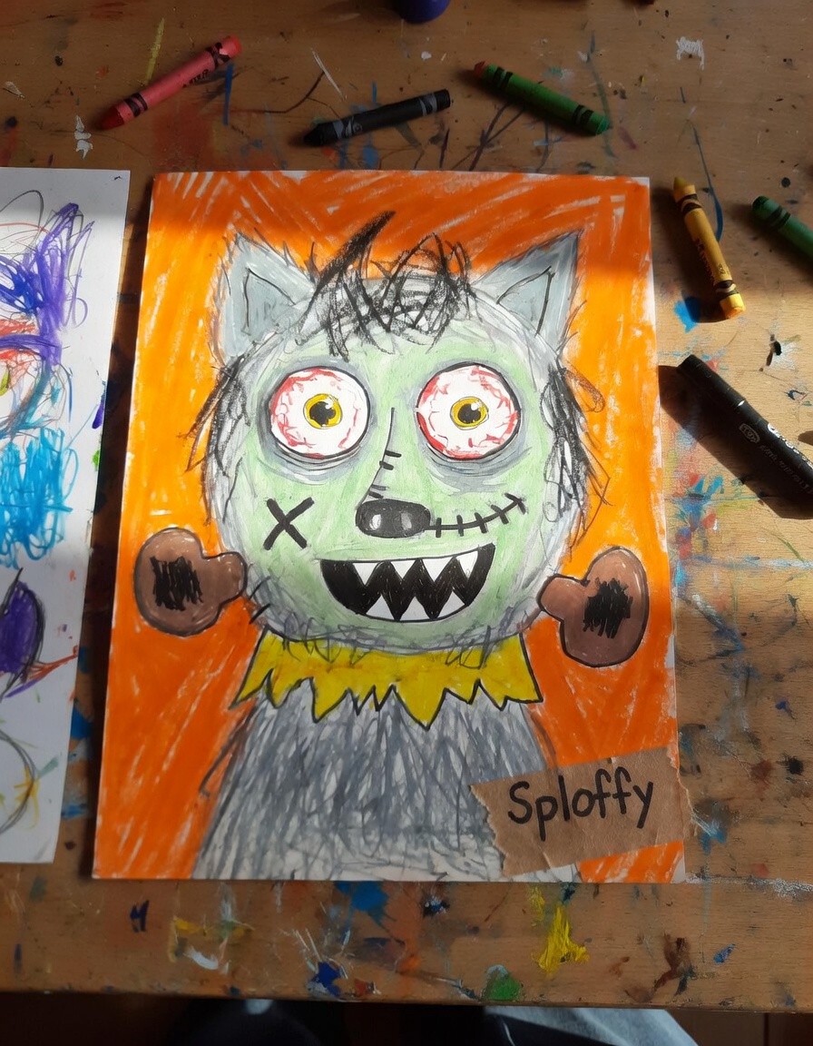 Sploffy original drawing by a child