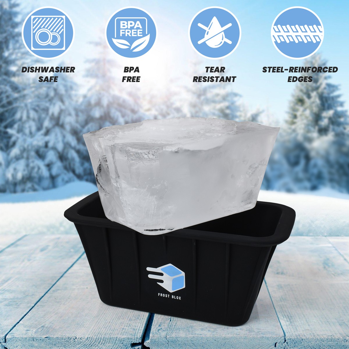 Amazon ice mold listing photography freezer safe container