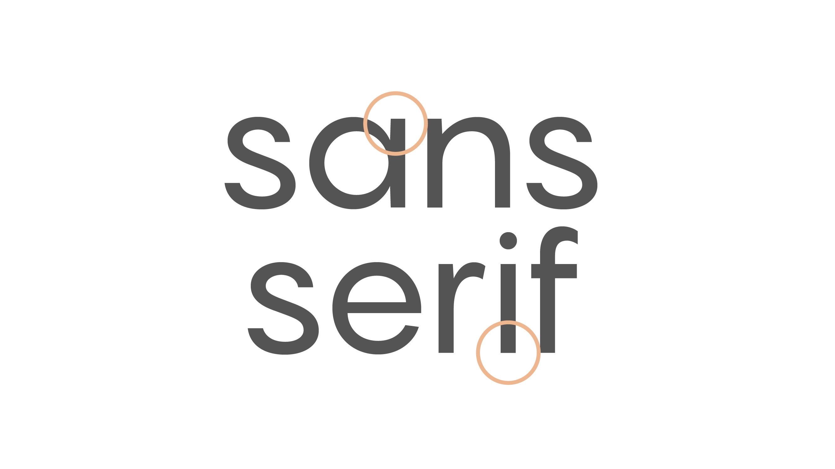 sans serif