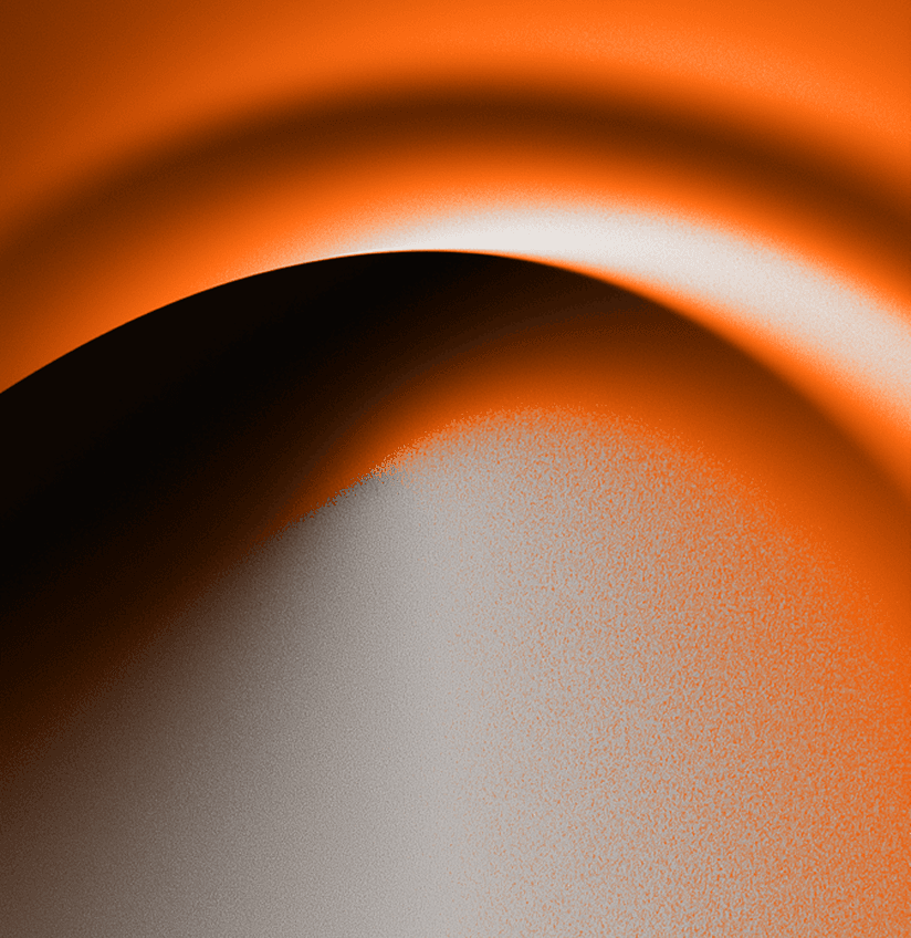 Een Mesh-gradient met grijs, zwart en oranje