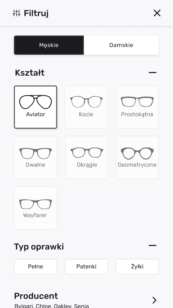 wokularach.pl ecommerce screen by kniec.pl