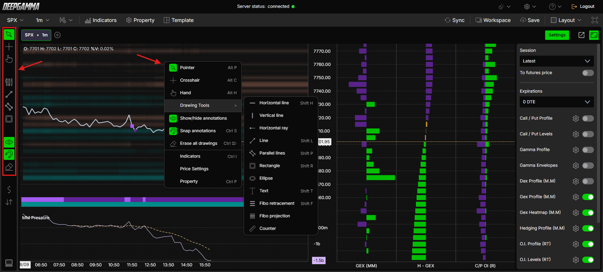 DeepGamma Web - Platform Overview. Annotations and Right-Click Menu screenshot 13.