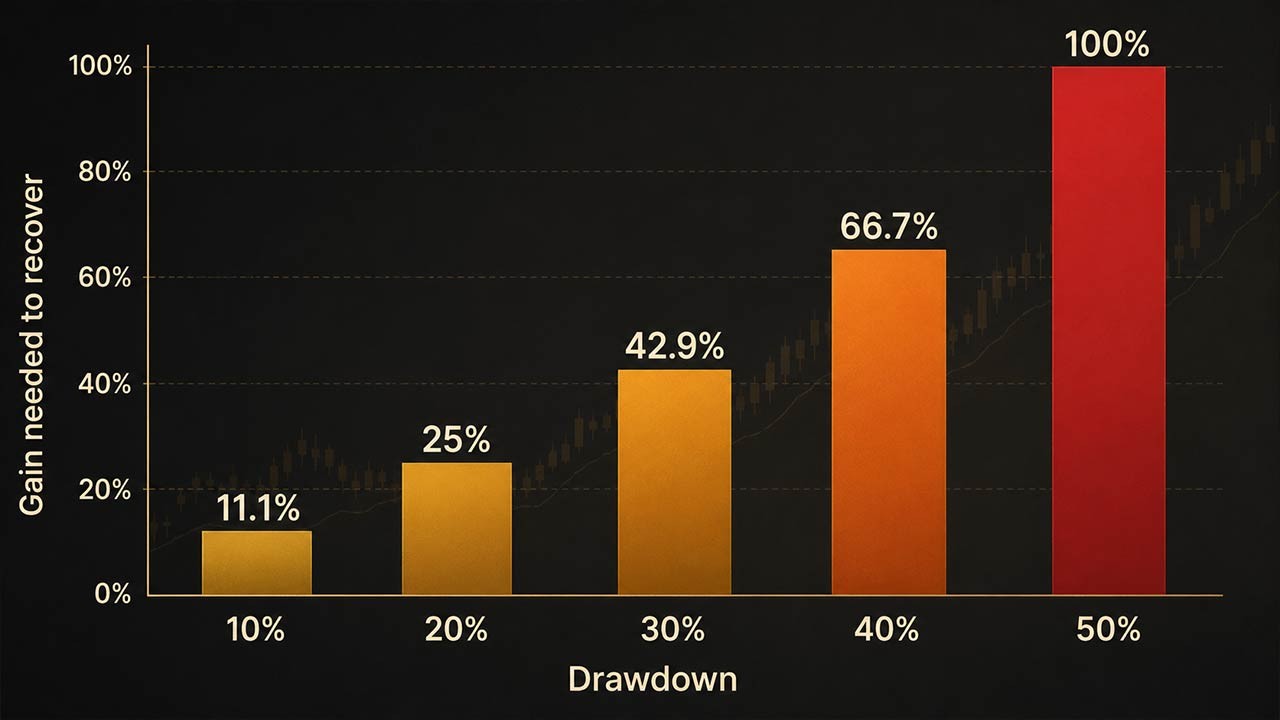 Leverage Makes Drawdown Recovery Harder