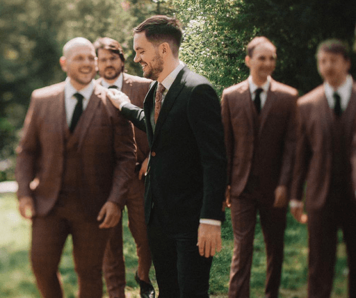 Photo of AP Gravel with his groomsmen