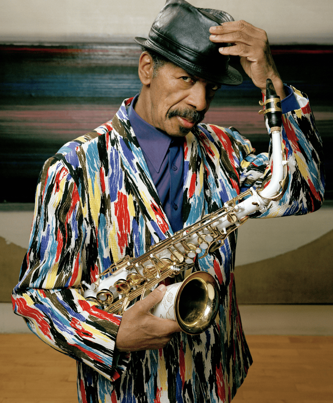 American jazz composer and multi-insturment musician Randolph Denard Ornette Coleman