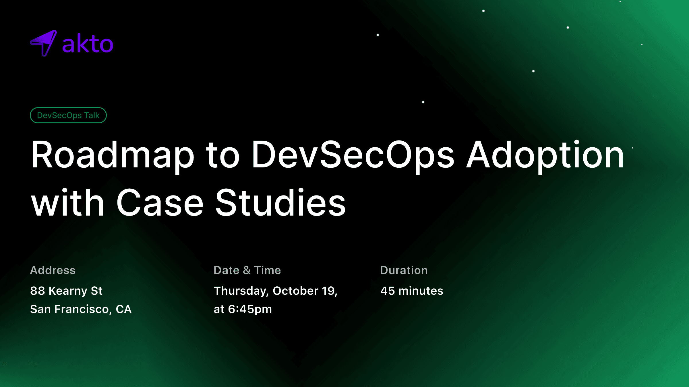 SF DevSecOps Talk