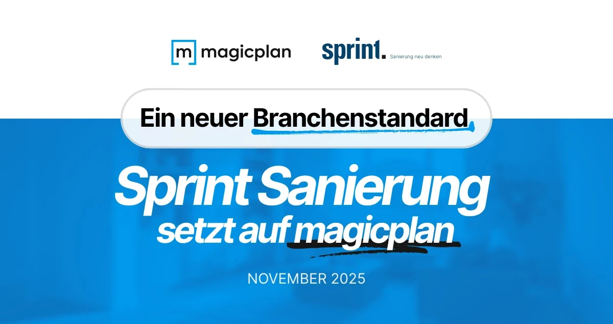 sprint sanierung logo and magicplan partnership
