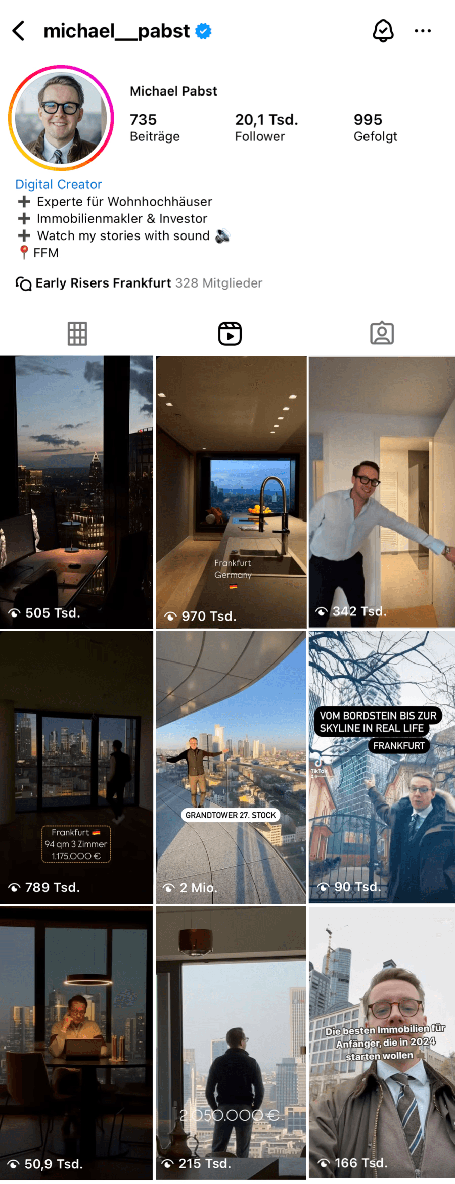 Misbah Rahman, Gründer und Geschäftsinhaber der Marketing-Agentur Marah-Solutions, in seinem Büro im Hauptsitz in Frankfurt am Main. Marah-Solutions unterstützt Unternehmen aus der Immobilien- und Handwerksbranche im DACH-Raum bei Skalierung, Mitarbeitergewinnung und Neukundengewinnung.