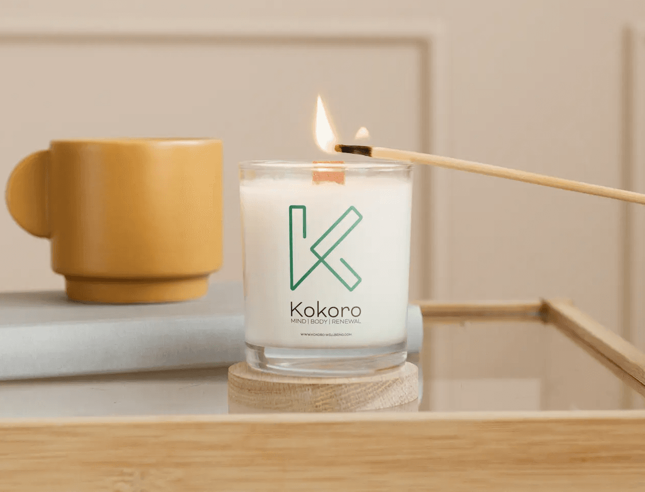 Kokoro Scented Candle Mockup | HotSauce Design Works